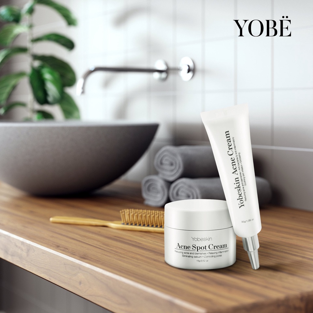 Kem ngăn ngừa và giảm mụn YOBE giúp giảm các loại mụn và bảo vệ da khỏi vi khuẩn 15g - YOBE SKIN ACNE SPOT CREAM