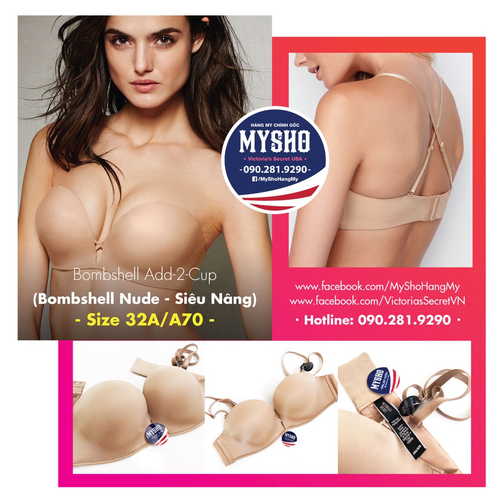 Áo lót 32A/A70 Hàng chính hãng từ Victoria's Secret USA, Cam kết hàng chính hãng