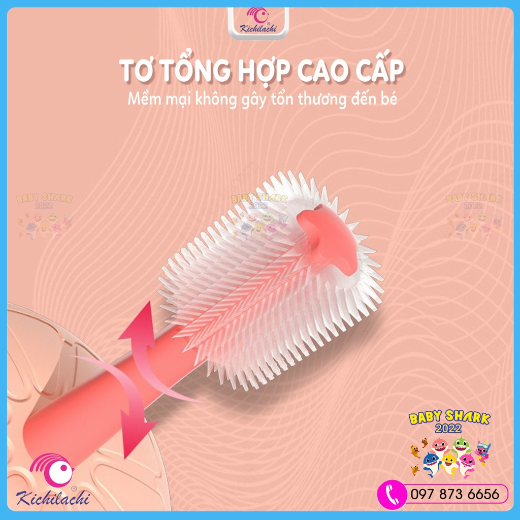 [Chính hãng] Bàn chải xoay 360 KICHILACHI cho bé từ 6 tháng