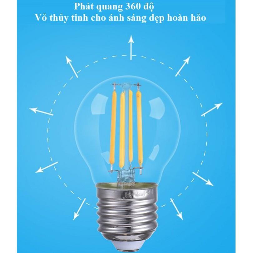Bộ 10 bóng đèn Led Edison G45 4W đui E27.