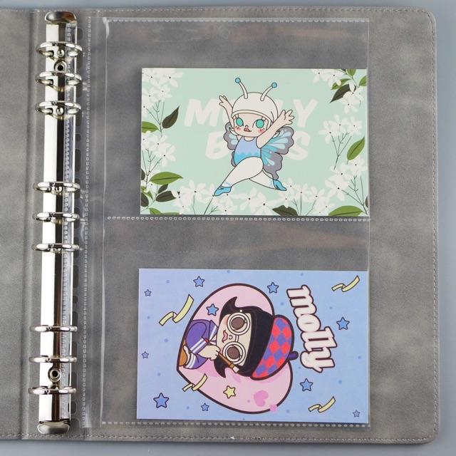 Phụ kiện bì trong đựng card, stickers đi kèm  Sổ còng bìa còng binder A5, B5, A4 (sheet refill)