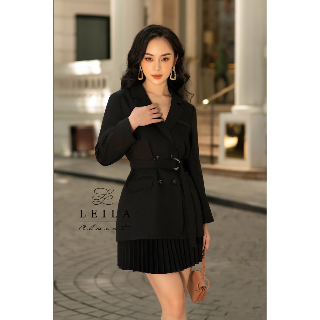Chân váy dập ly Leila Closet. | BigBuy360 - bigbuy360.vn