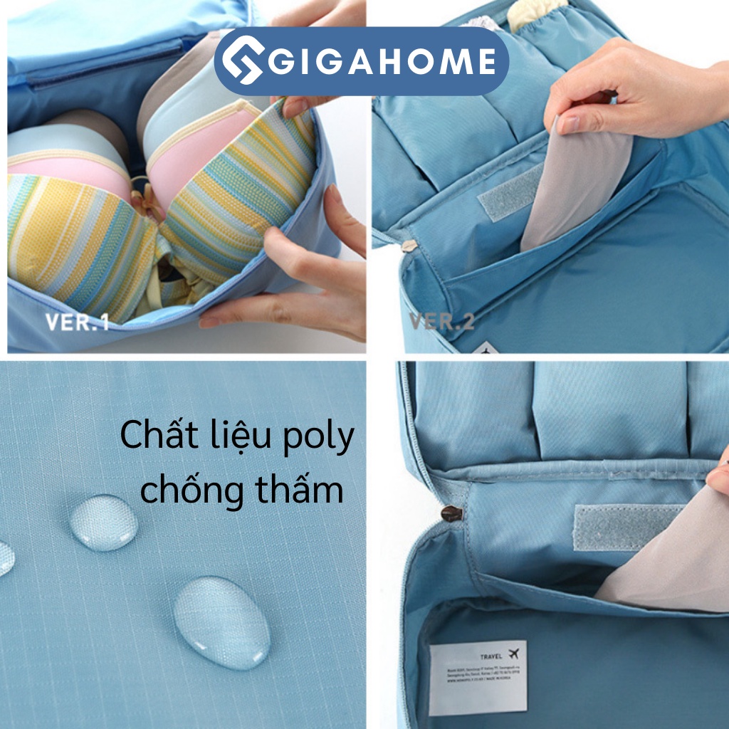 Túi Đựng Đồ Lót, Áo Ngực, Tất Vớ Đi Du Lịch Chống Thấm Nước GIGAHOME 2847