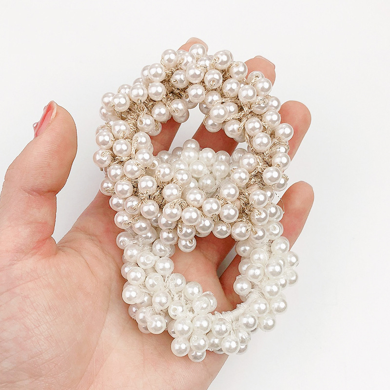 Dây Cột Tóc Đính Ngọc Trai Giả Thời Trang Cho Nữ