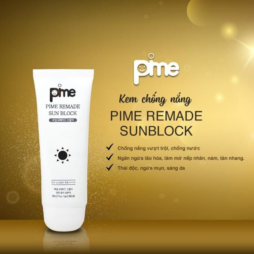 [CHÍNH HÃNG] [QUÀ] KEM CHỐNG NẮNG PIME REMADE SUN BLOCK SPF50 + PA ++++ | BigBuy360 - bigbuy360.vn
