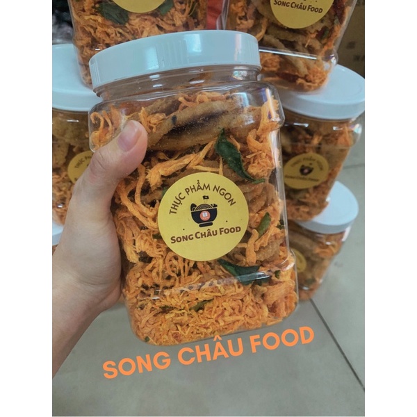 500gr Cơm cháy nước mắm khô gà [ngon hảo hạng] Song châu food (giao ngay)