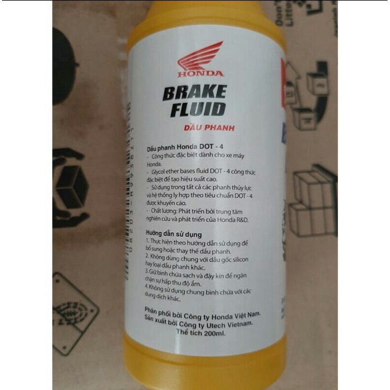 Dầu phanh  chính hiệu honda