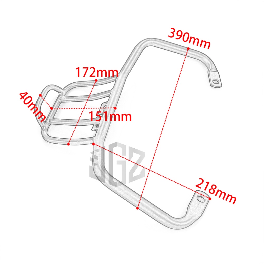 Giá đỡ gắn đuôi xe Vespa Sprint Primavera S150 LXV150 VXL150 GTS 300 2013-2021 bằng nhôm