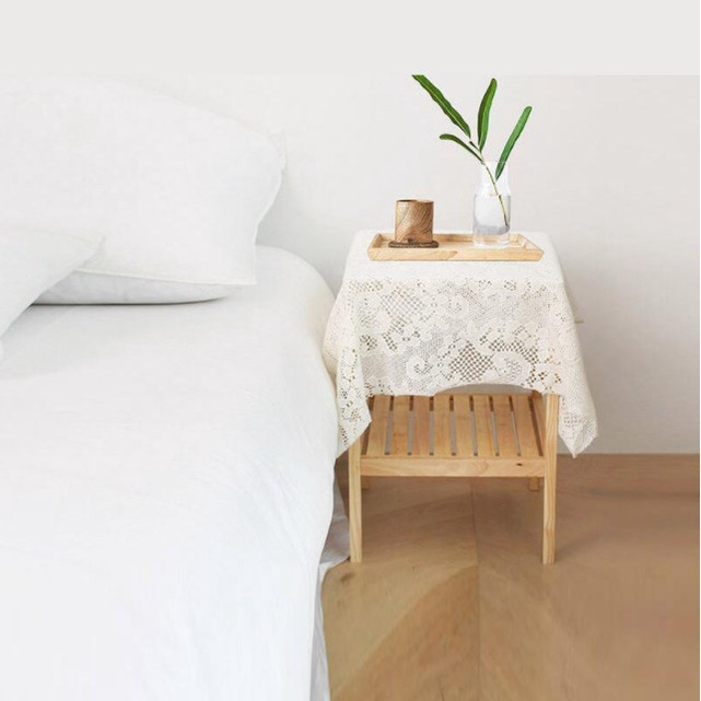 Kệ Gỗ 2 Tầng Mẫu Đẹp Kích Thước 35x35x50cm - Gỗ Đẹp Tự Nhiên.