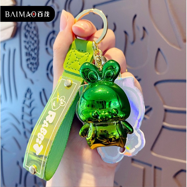 Móc Khóa Cao Cấp Hình Tượng Thỏ Cute phụ kiện Túi Xách dễ thương -Minkey