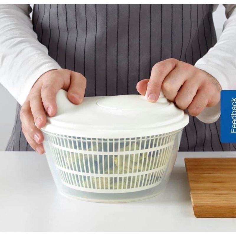 Bộ rổ quay rau Song Long 26 x 16 cm khô ngay tức thì không bị nát thực phẩm