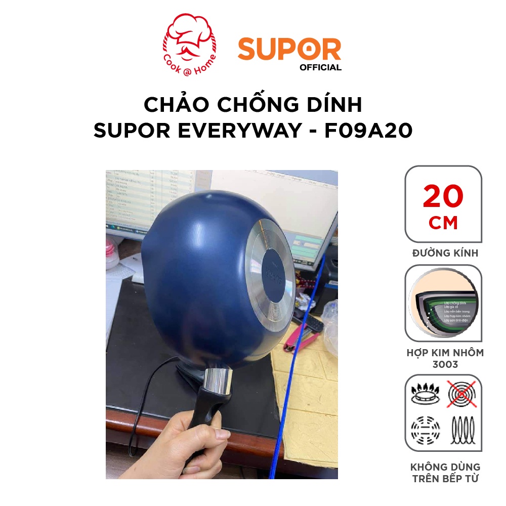 Chảo chống dính Supor Everyway F09A20-20cm