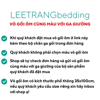 Vỏ gối ôm theo bộ Cotton Poly, Cotton Tici nhập khẩu