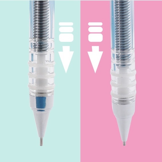 Bút Chì Bấm Ngòi 0.5mm 0.7mm Trong Suốt Thiết Kế Sáng Tạo
