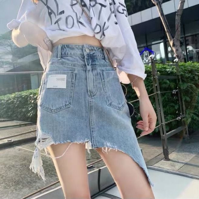 Chân váy jean thời trang cho nữ