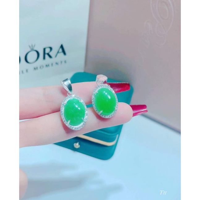 MẶT DÂY CHUYỀN NGỌC BỌC BẠC