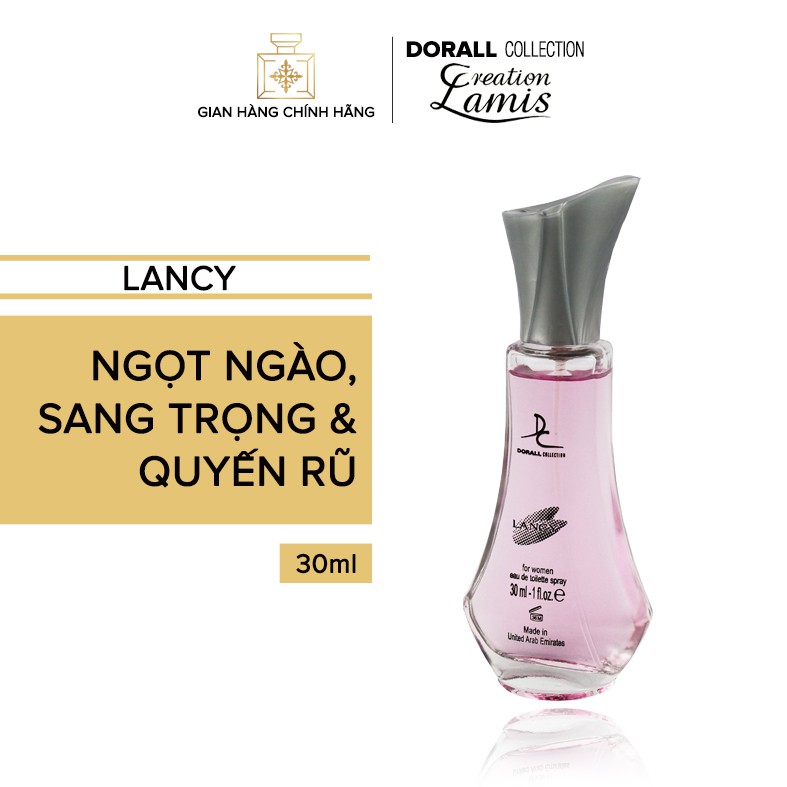 Nước hoa Dubai chính hãng dành cho nữ Dorall Collection Lancy hương thơm ngọt ngào, sang trọng và quyến rũ 30ml