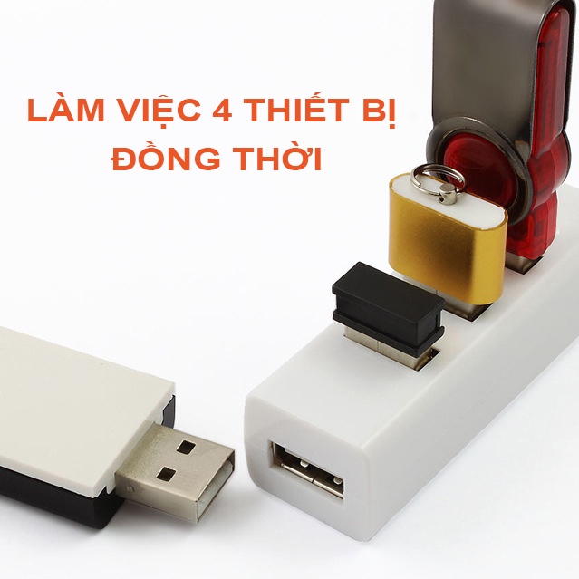 Bộ chia 4 Cổng USB 2.0 H001 Nhỏ Gọn Tốc Độ Cao