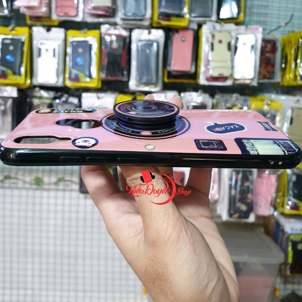 Ốp lưng Xiaomi Redmi Note 7 hình máy ảnh kèm giá đỡ và dây đeo