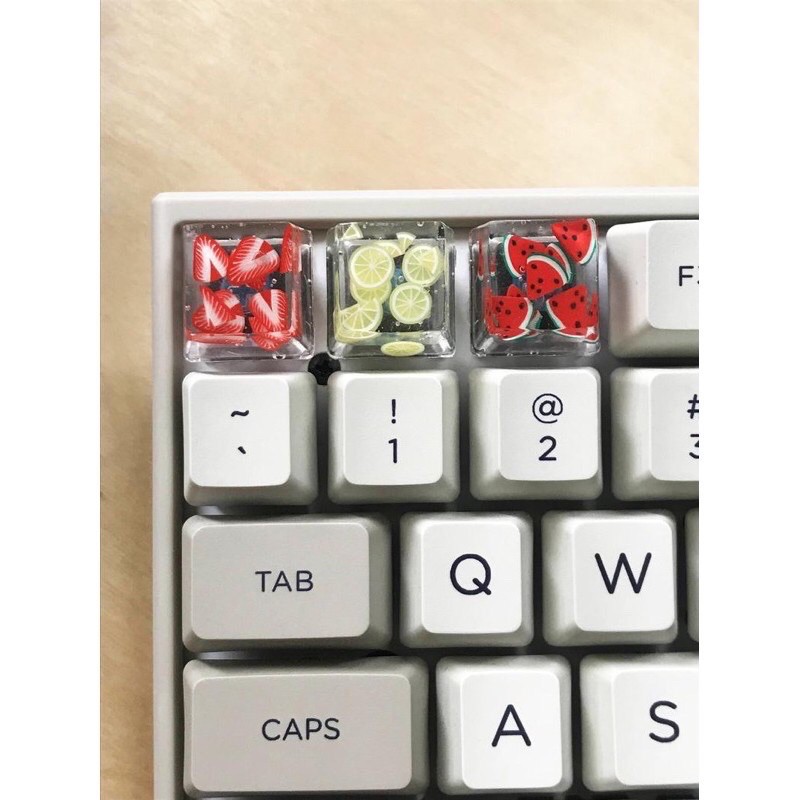 Phím cơ resin keycap hoa quả nhiệt đới