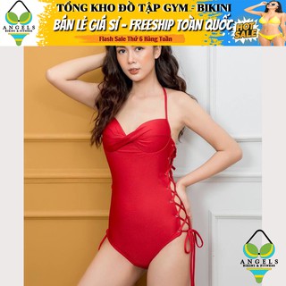 Bikini Một Mảnh Màu Đen Đỏ Rêu Sexy BHV013 [ Giá Sỉ ]