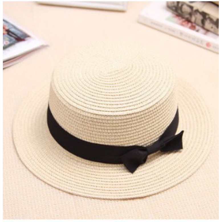 Nón cói vành nhỏ  - mũ cói đi biển vành nhỏ