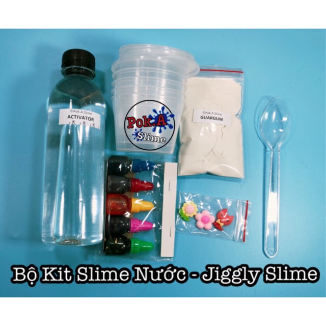 Kit slime nước (jiggly slime) - Nguyên liệu làm slime