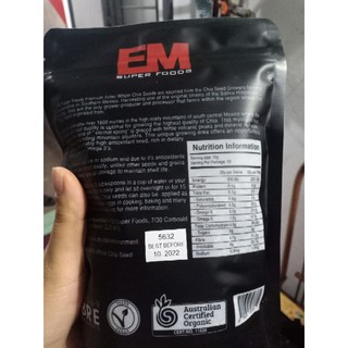 [DATE MỚI] HẠT CHIA ĐEN ÚC TÚI 500G