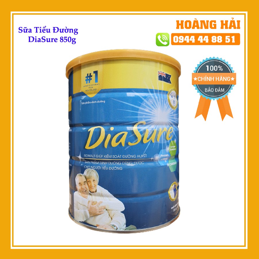 Sữa Diasure 850g Của New Zealand Sữa Diasure Dành Cho Người Tiểu Đường