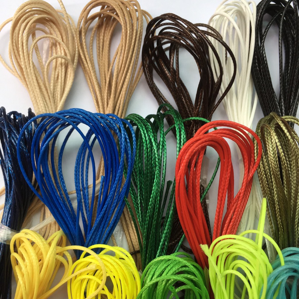 🍀🌺  Dây sáp 0.5mm dây cói Hàn Quốc waxed cord đan vòng tay macrame