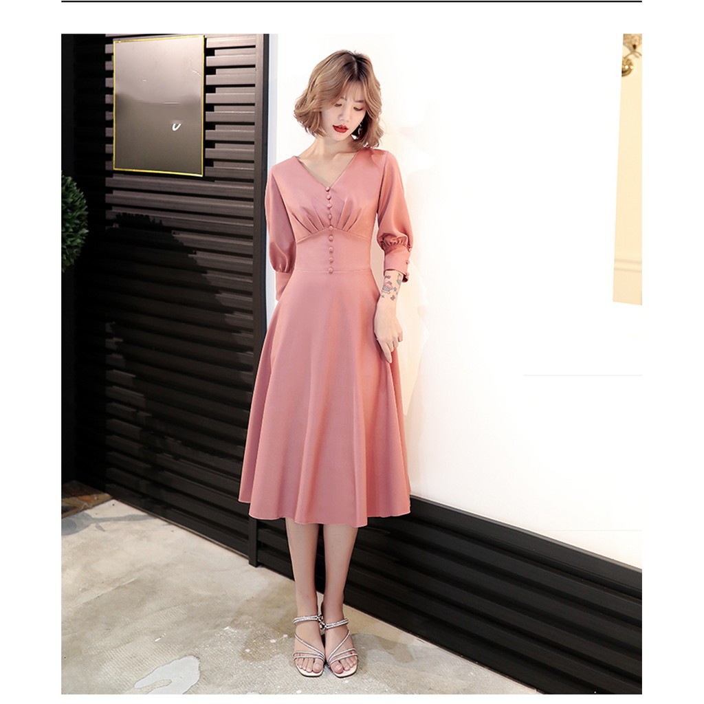 VÁY ĐẸP ĐẦM DÁNG XÒE | VÁY CÔNG SỞ HỒNG XINH YÊU | BigBuy360 - bigbuy360.vn