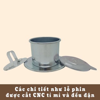 Bộ Phin Nhôm - Phin Pha Cà Phê 7cm*7cm - Dùng pha 1 ly