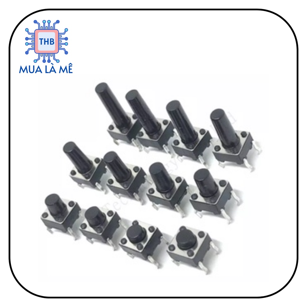 Nút nhấn 4 chân 6x6x4.3mm, nút nhấn bếp từ 4 chân .