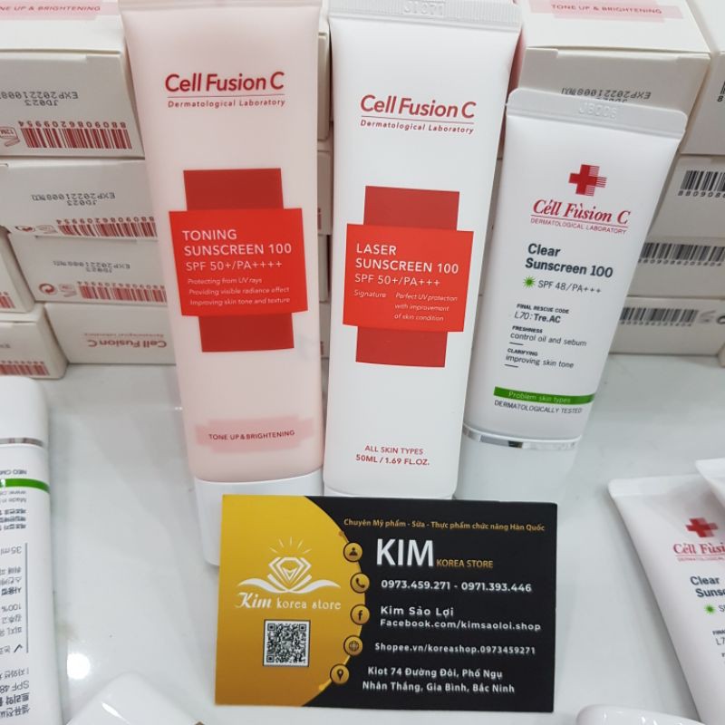 [Mẫu mới] Kem chống nắng Cell Fusion C kết hợp kem nền cho da siêu nhạy cảm  đủ màu hàng săn sale | BigBuy360 - bigbuy360.vn