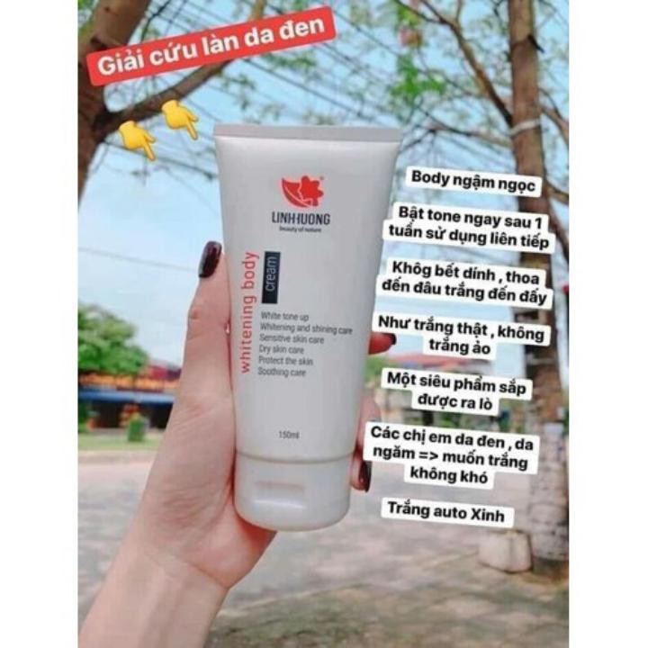 Kem Body trắng da Linh Hương❤️FREE SHIP❤️Trắng Bật Tone Chống Nắng Trẻ Hóa Da 150ml