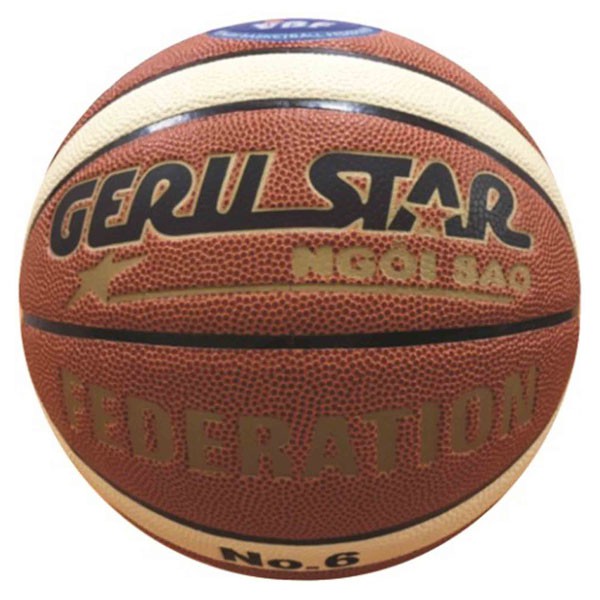 Bóng rổ Geru Federation B6,B7 ,kèm bơm bóng và lưới đựng - hàng phân phối chính hãng