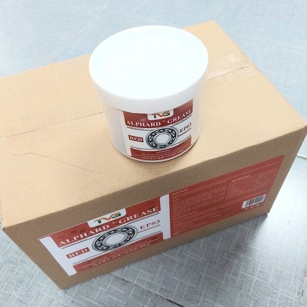 ALPHARD GREASE EP3 HEAVY DUTY – HI-TEMP- WATER RESISTANT NET WT 16 OZ. 454g