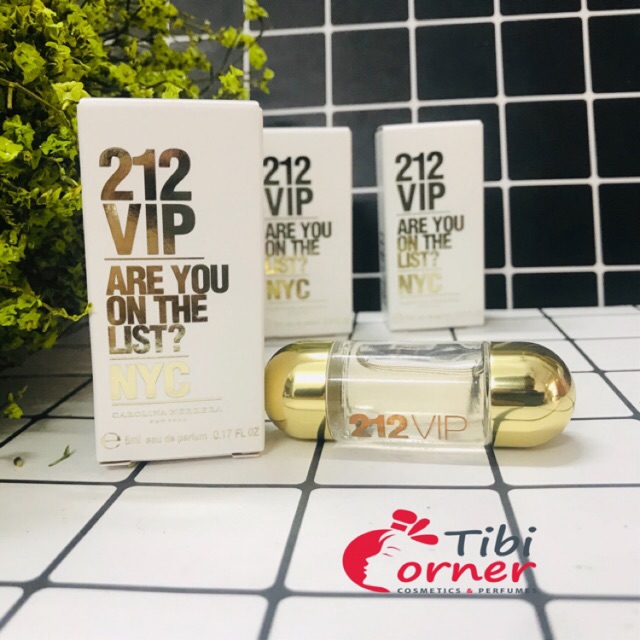 [Chính hãng]Nước Hoa Nữ Carolina Herrera 212 Vip 5ml