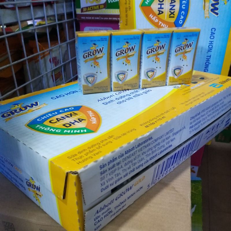 Sữa bột pha sẵn Abbott grow 110ml ,thùng 48 hộp date mơi