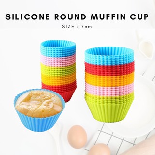 1pc Food Grade Silicone Cupcake Mold Muffin Cake Baking Silicone Cup