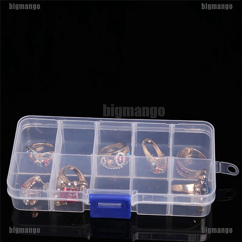 Hộp NhựA 10 Ngăn ĐựNg Đồ Trang SứC