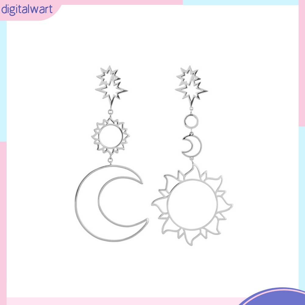 Khuyên Tai Dài Hình Trăng Sao Phong Cách Bohemian Thanh Lịch Dành Cho Nữ