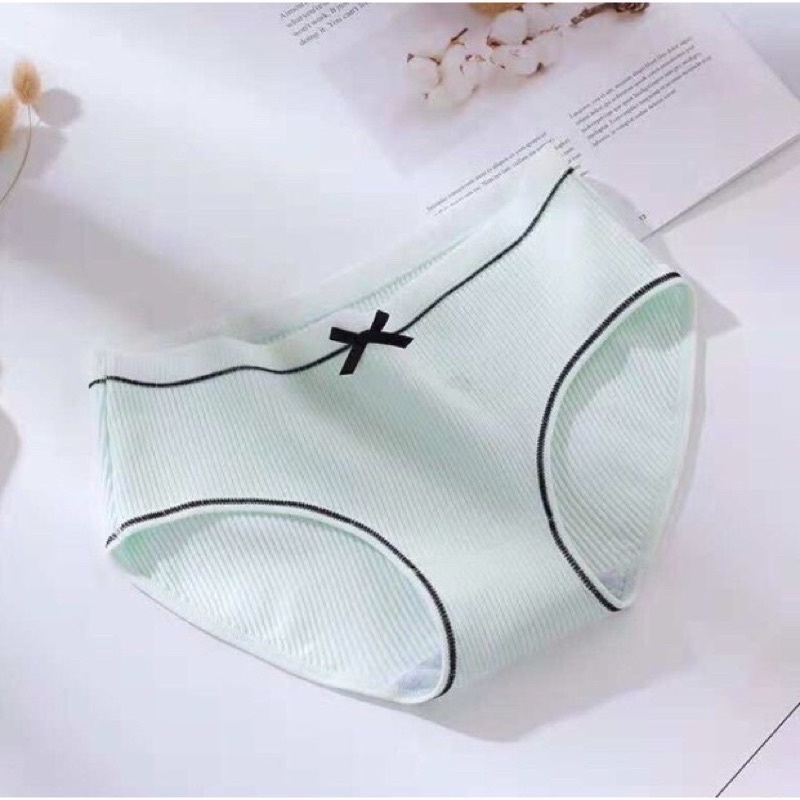 Quần lót tăm Đính Nơ siêu đẹp-Siêu Mềm(45-55kg)