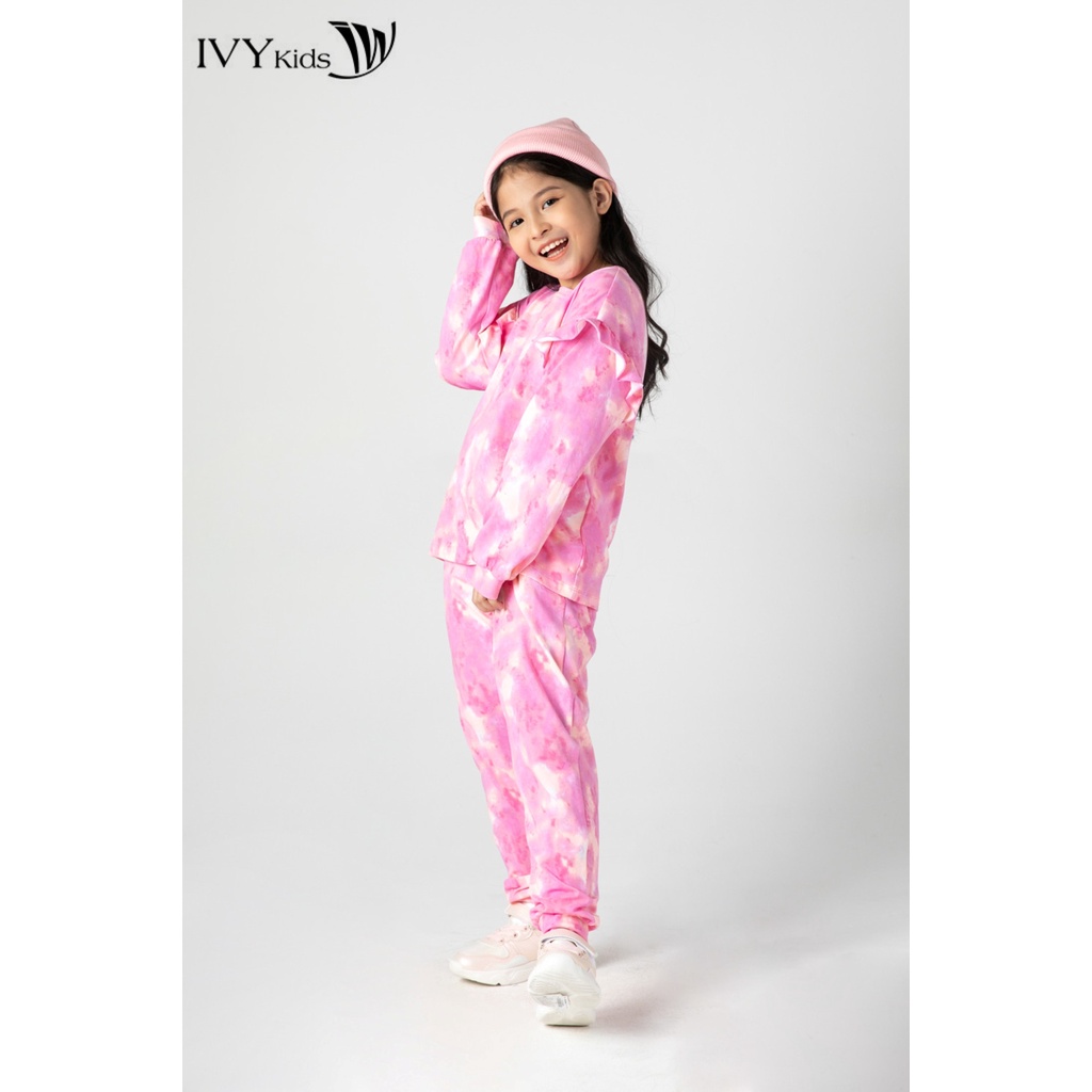 Bộ đồ thun bé gái IVY moda MS 58G1461
