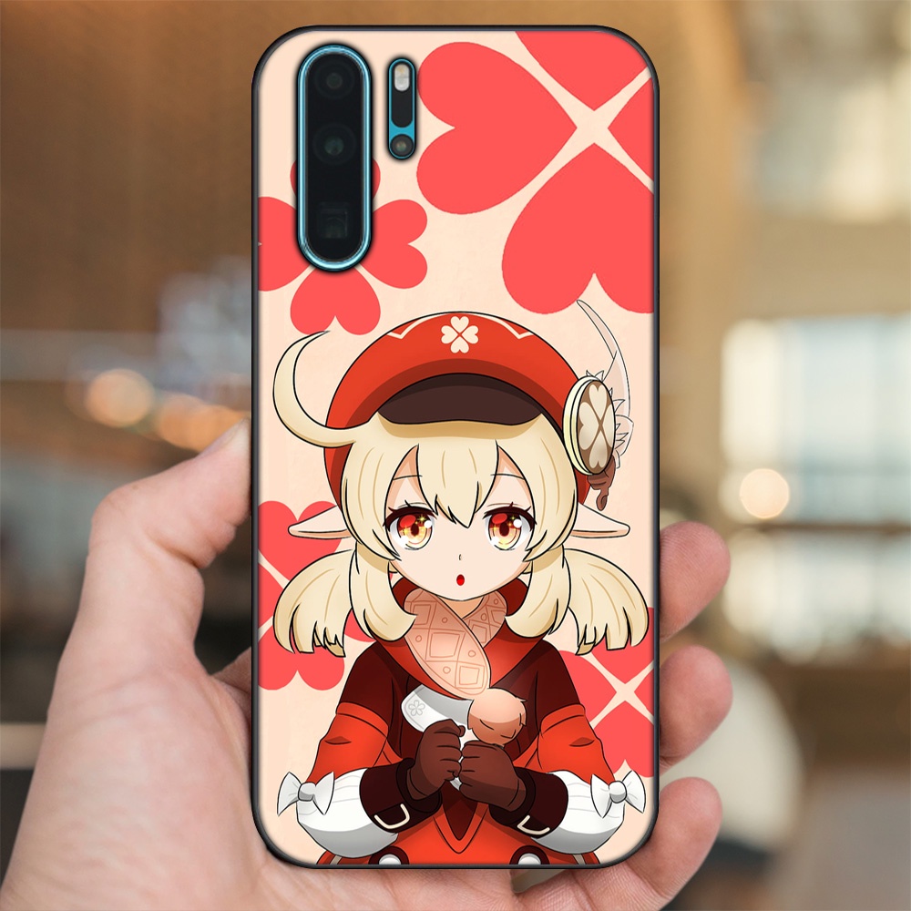 Ốp lưng Huawei P30 Pro viền đen in hình Klee Genshin Impact