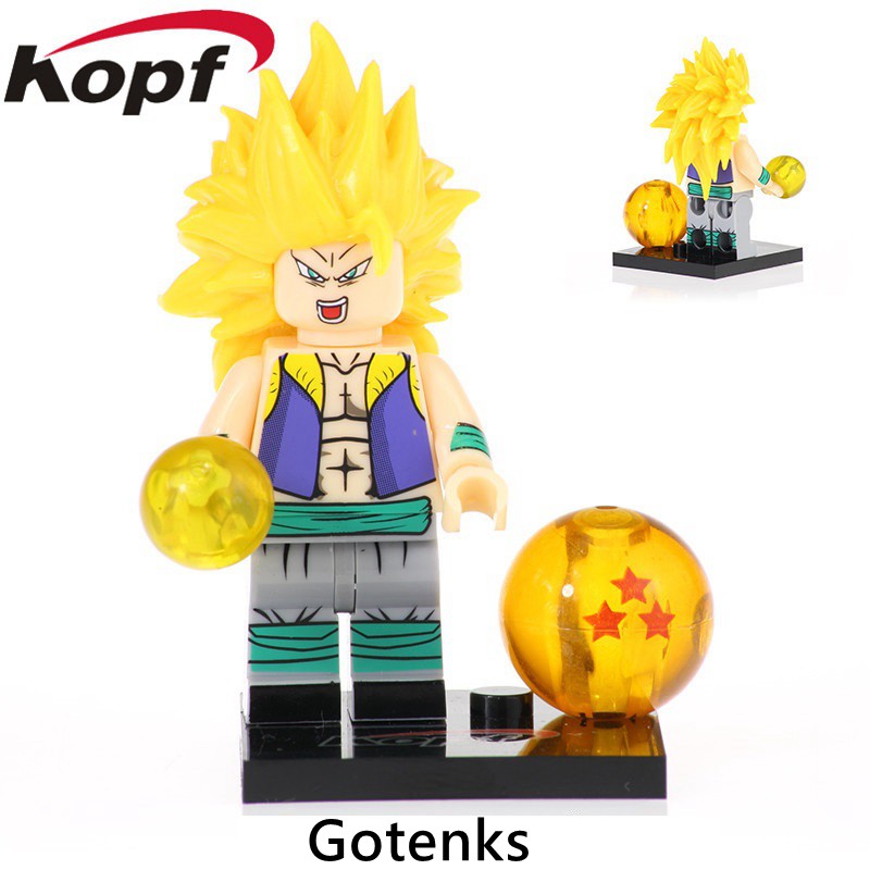 Mô Hình Đồ Chơi Lắp Ráp Lego Nhân Vật Gotenks Son Goku Vegeta Trong Phim Hoạt Hình Dragon Ball