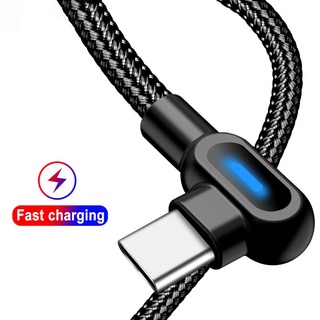 Dây Cáp Sạc Nhanh Orf 1M 90 Độ Cổng Micro USB Type C Cho iPhone Android