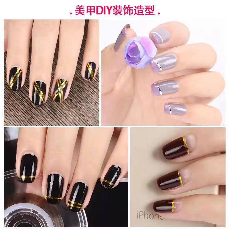 Phụ Kiện Dây Kim Tuyến Trang Trí Móng Nail  (Lẻ 1 Cuộn)