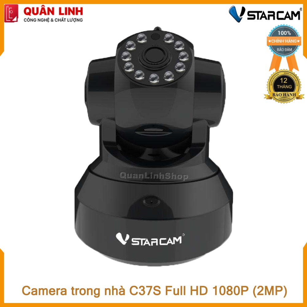 Camera Wifi IP Vstarcam C37s Full HD 1080P kèm thẻ 64GB