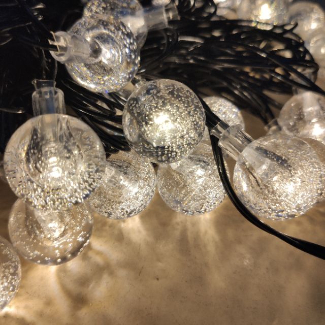 Đèn trang trí cherry ball, 10m, ánh sáng cực đẹp, trang trí sân vườn, tết, noel